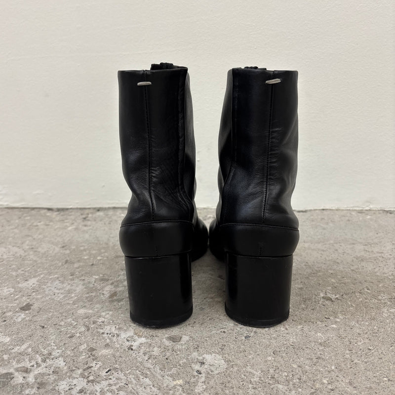 Maison Margiela Leather Tabi Heeled Boots