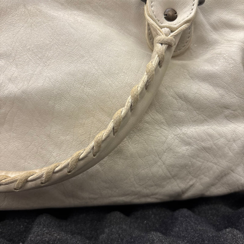 Balenciaga White Twiggy Leather Bag