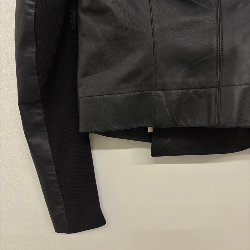 SS15 Rick Owens ‘FAUN’ Funnel Neck Leather Jacket