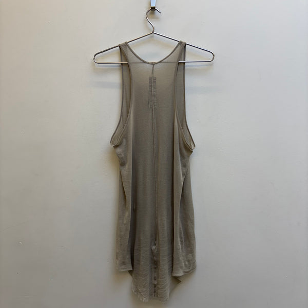 FW24 Rick Owens ‘PORTERVILLE’ Long Tank Top (Cream)