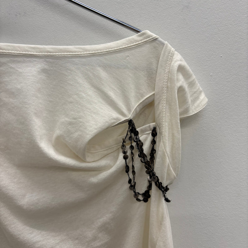 Ann Demeulemeester Off The Shoulder Sheer Top