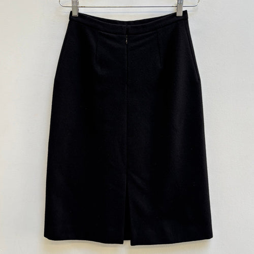 FW03 Balenciaga by Nicolas Ghesquiere Wool Pencil Skirt