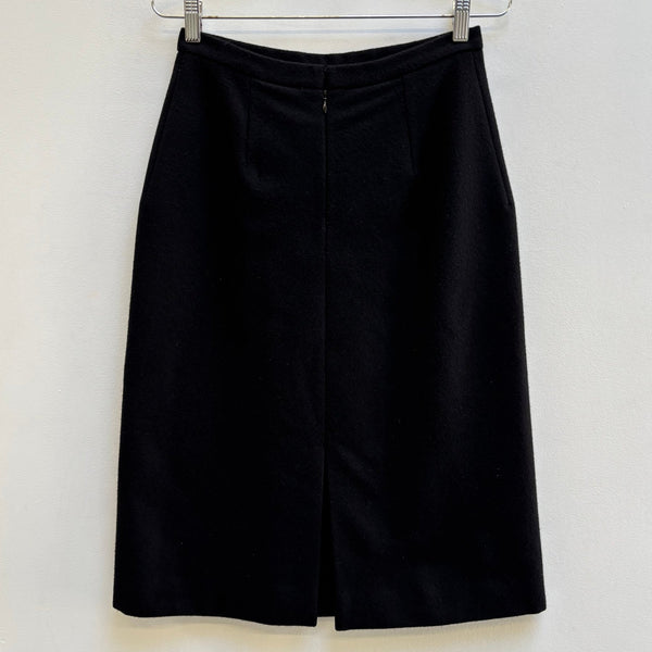 FW03 Balenciaga by Nicolas Ghesquiere Wool Pencil Skirt