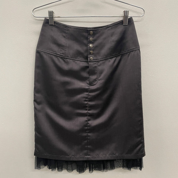 5351 Pour Les Femmes Midi Satin Skirt