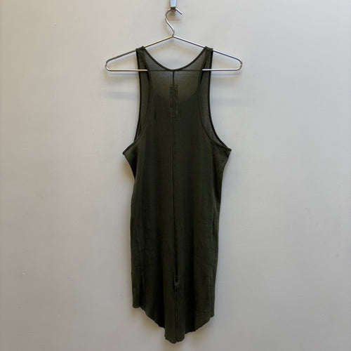 FW24 Rick Owens ‘PORTERVILLE’ Long Tank Top (Green)