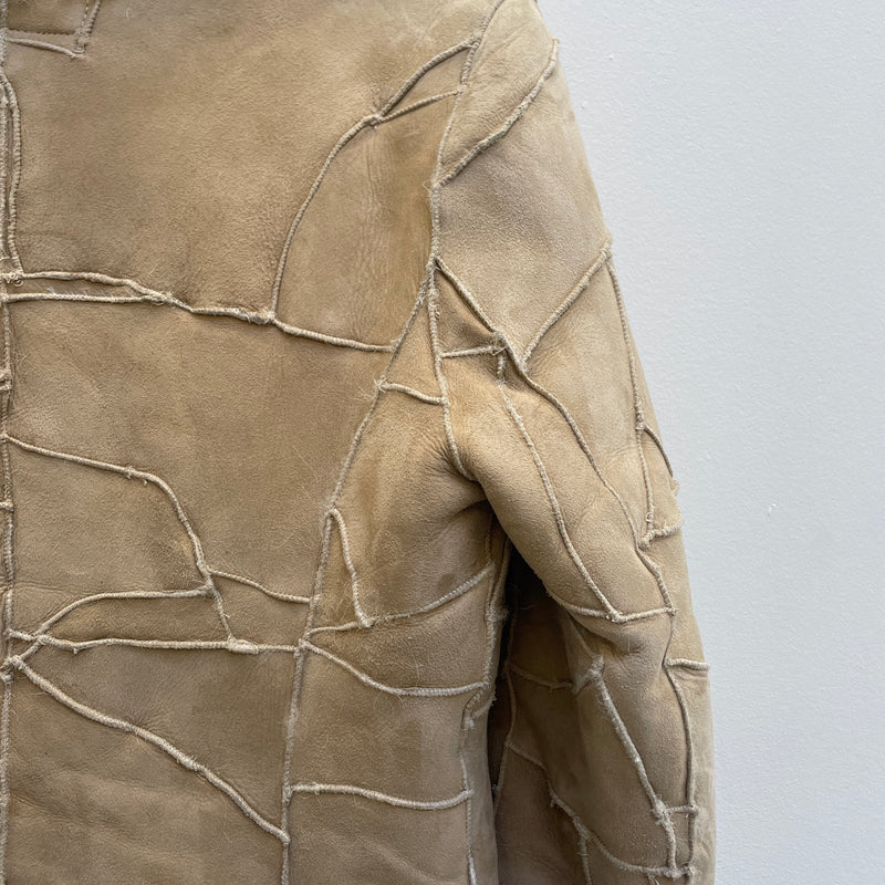 RESTIR SHEEPSKIN PATCHWORK JACKET