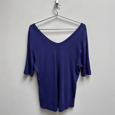 Dries Van Noten Purple V-Neck Top