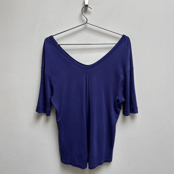 Dries Van Noten Purple V-Neck Top