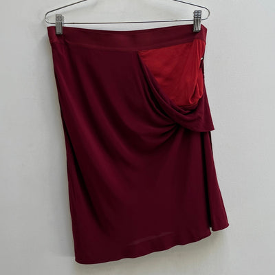 SS12 Ann Demeulemeester Side Draped Midi Skirt