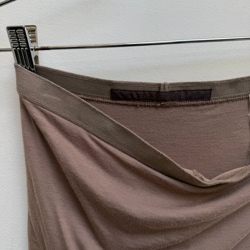 Rick Owens Lillies Nude Maxi Slit Skirt