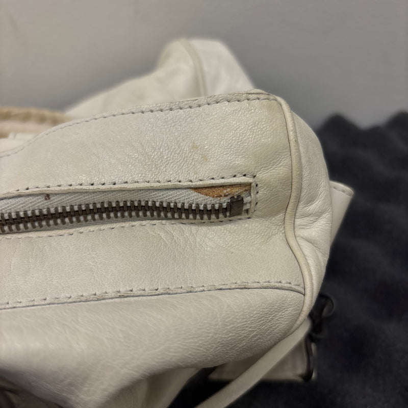 Balenciaga White Twiggy Leather Bag