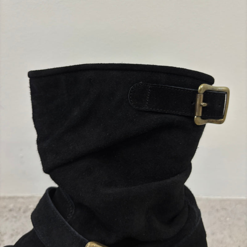 Mihara Yasuhiro Twisted Suede Engineer Boots