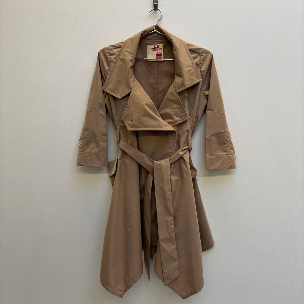 Marithé Francois Girbaud Half Sleeve Belted Trench Coat