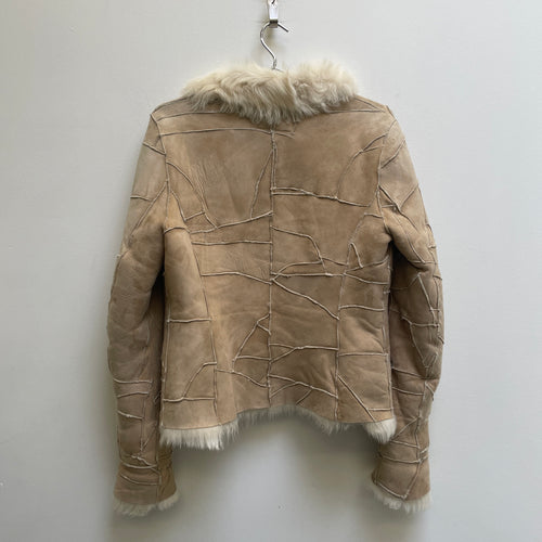 RESTIR SHEEPSKIN PATCHWORK JACKET