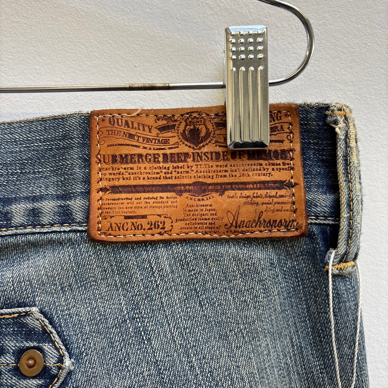 Anachronorm Distressed Patchwork Jeans