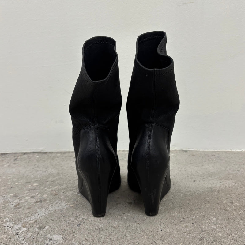 Rick Owens Larry Sock Open Toe Wedge Heels