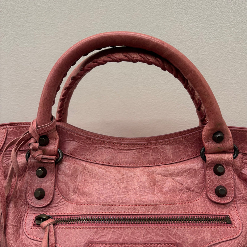 SS09 Balenciaga Pink City Leather Bag
