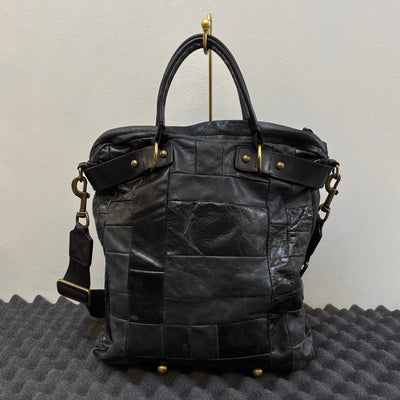 00s Dolce & Gabbana Patchwork Leather Shoulder Bag