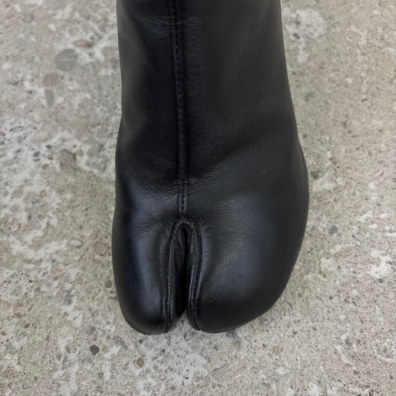 Maison Margiela Leather Tabi Heeled Boots