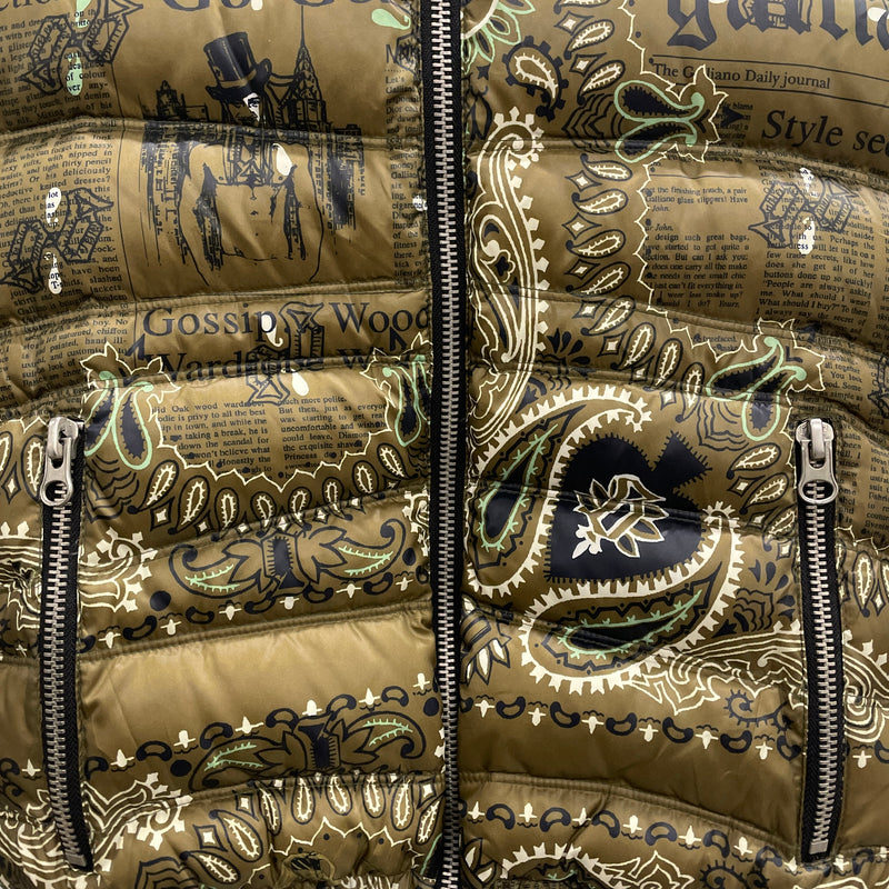 John Galliano Patterned Puffer Jacket
