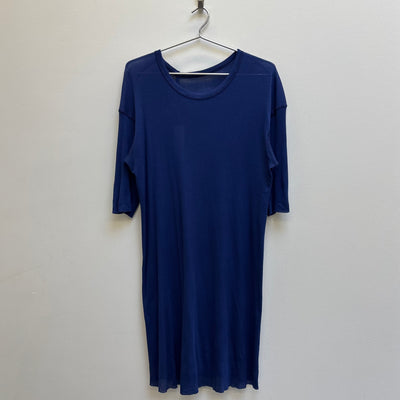 Boris Bidjan Saberi Nuclear Blue Micro Rib Tee