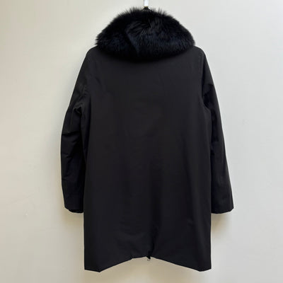 Prada Fur Trim Long Coat