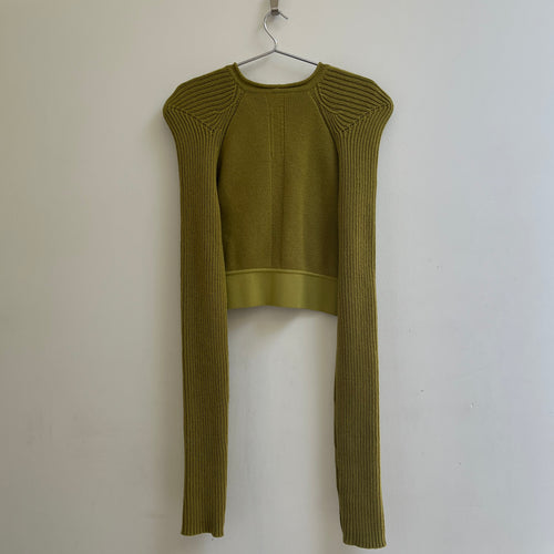 FW23 Rick Owens ‘Luxor’ Cropped Knit Sweater