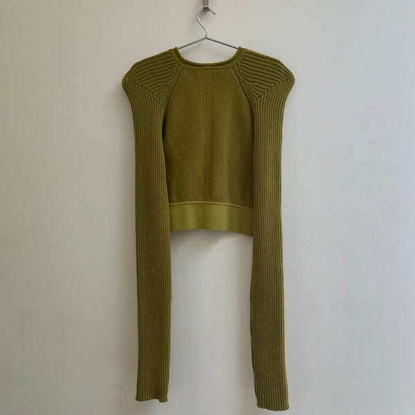 FW23 Rick Owens ‘Luxor’ Cropped Knit Sweater
