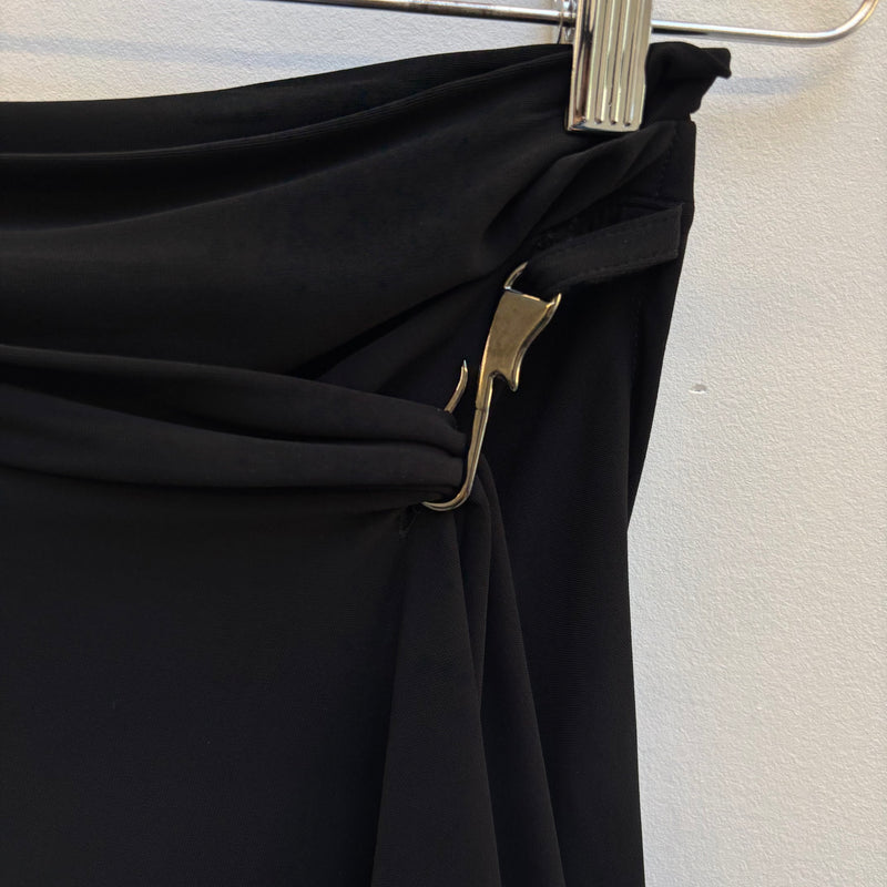 Plein Sud Mini Draped Clip Skirt