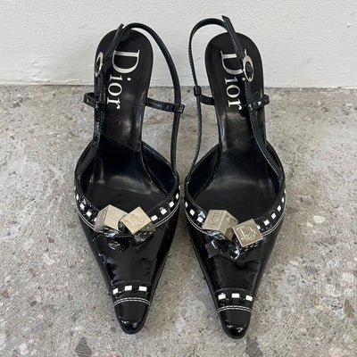 FW04 Dior Gambler Slingback Heels