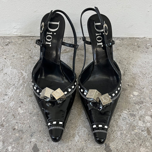 FW04 Dior Gambler Slingback Heels