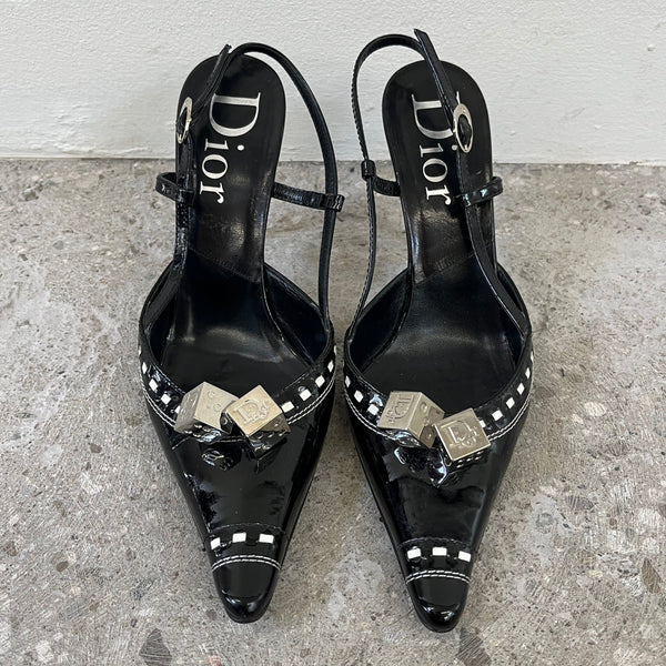 FW04 Dior Gambler Slingback Heels