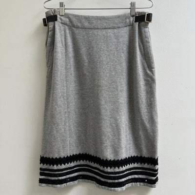 SS06 Junya Watanabe Sequin Braid French Terry Skirt