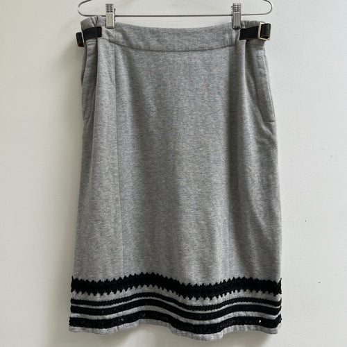 SS06 Junya Watanabe Sequin Braid French Terry Skirt
