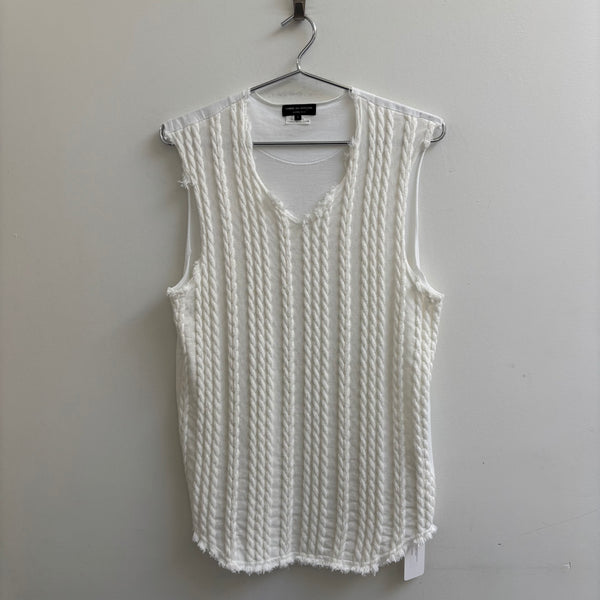 SS11 Comme Des Garçons Homme Plus Cable Knit Cut & Sew T-Shirt