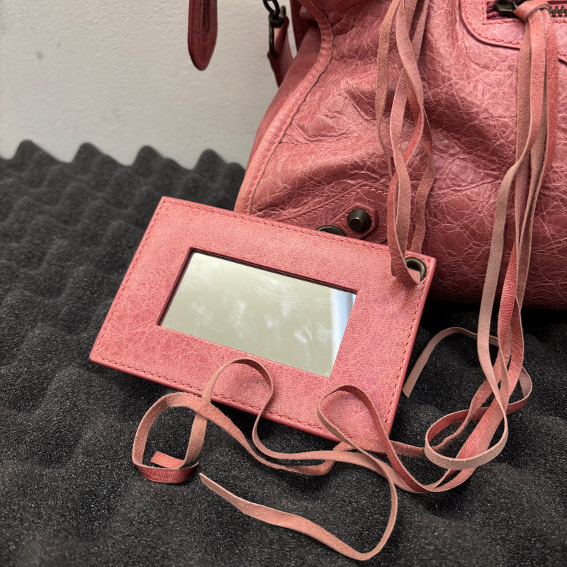 SS09 Balenciaga Pink City Leather Bag
