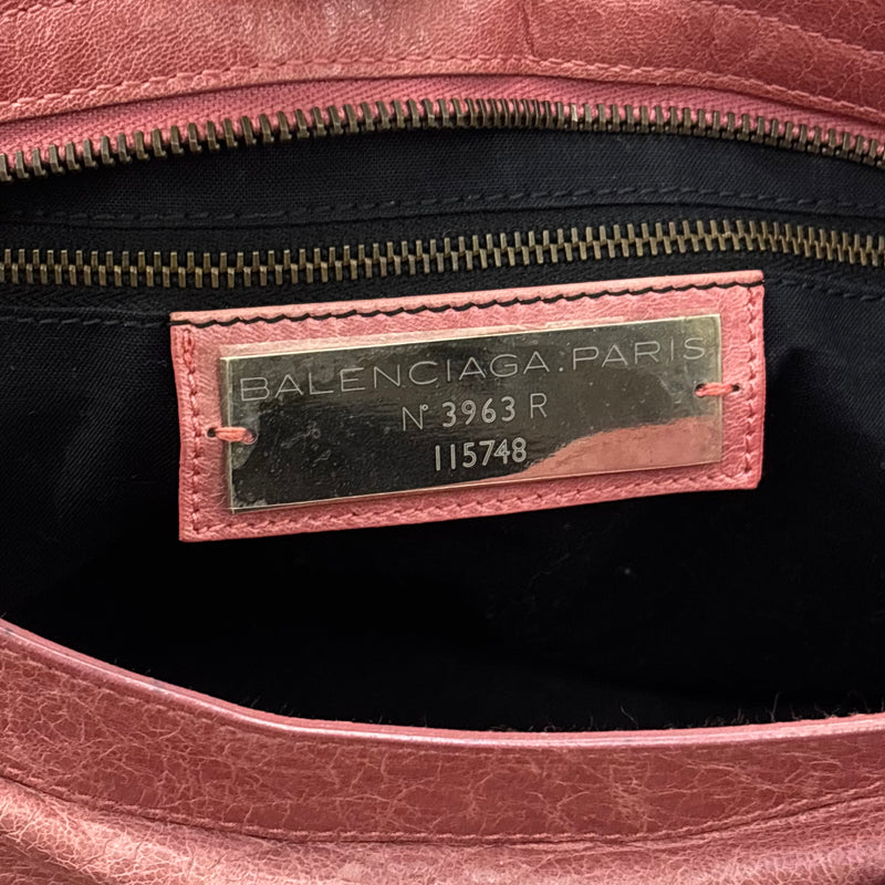 SS09 Balenciaga Pink City Leather Bag