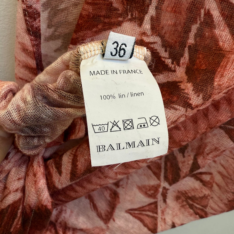 SS12 Balmain Patterned Tank Top