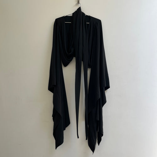SS23 Rick Owens ‘EDFU’ Draped Waterfall Cardigan