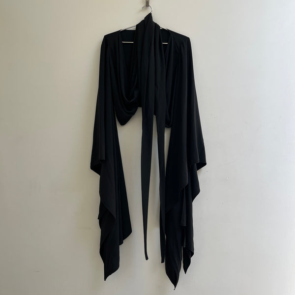 SS23 Rick Owens ‘EDFU’ Draped Waterfall Cardigan