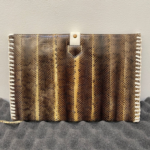 Snake Print Clutch