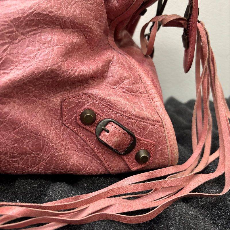 SS09 Balenciaga Pink City Leather Bag