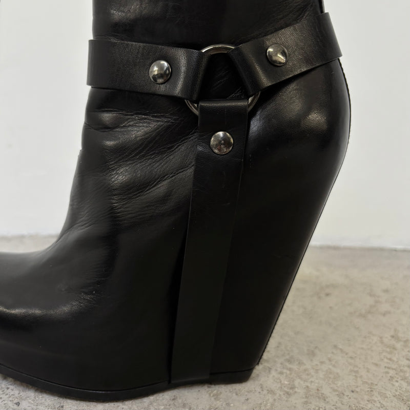 Rick Owens Wedged Buckle Heels