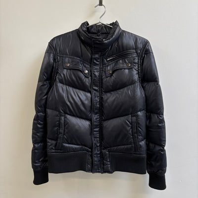 00s Katharine Hamnett Puffer Moto Jacket