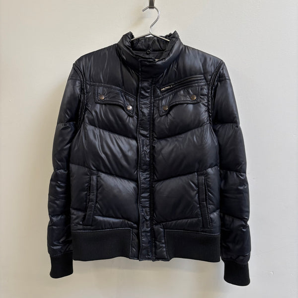00s Katharine Hamnett Puffer Moto Jacket