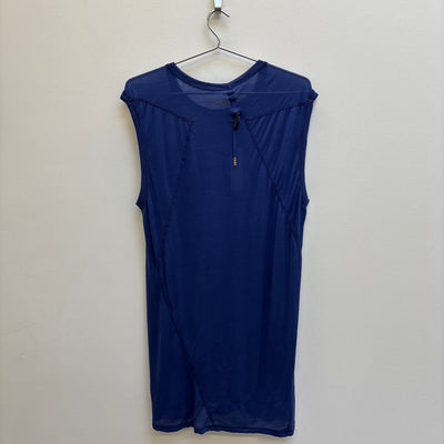Boris Bidjan Saberi Nuclear Blue Sleeveless Tee