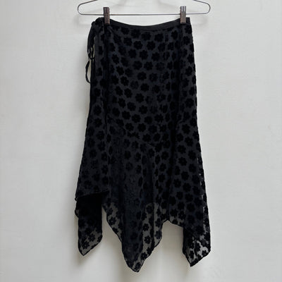 00s Atsuro Tayama Floral Print Asymmetrical Skirt