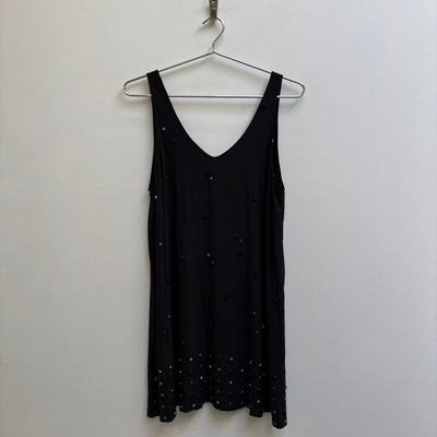 Enchantment..? Sleeveless Silk Studded Dress