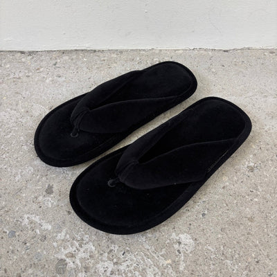SS26 Balenciaga Velvet Chunky Sandals