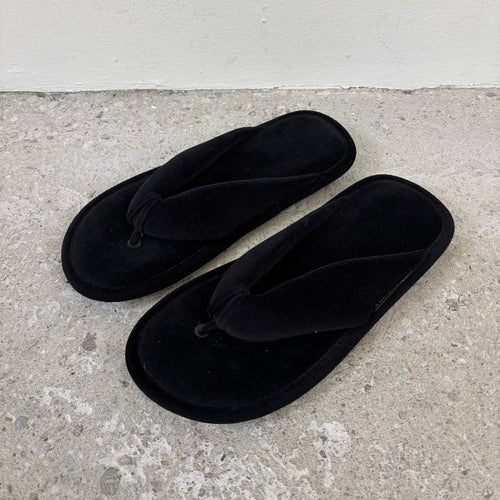 SS26 Balenciaga Velvet Chunky Sandals